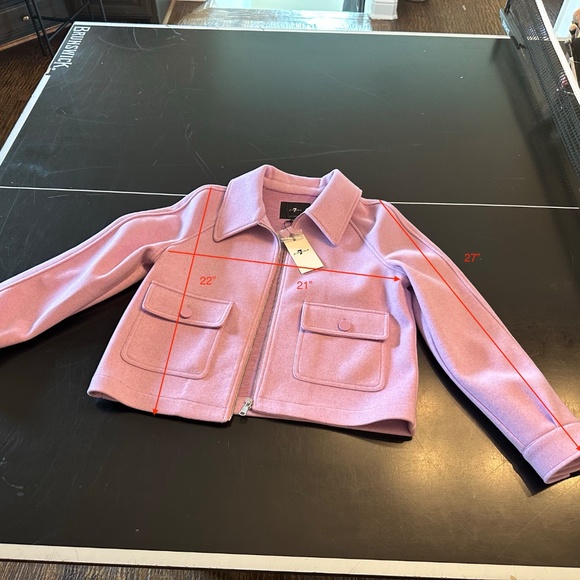 NWT-7 for Mankind Purple Jacket-Size M - Picture 6 of 7